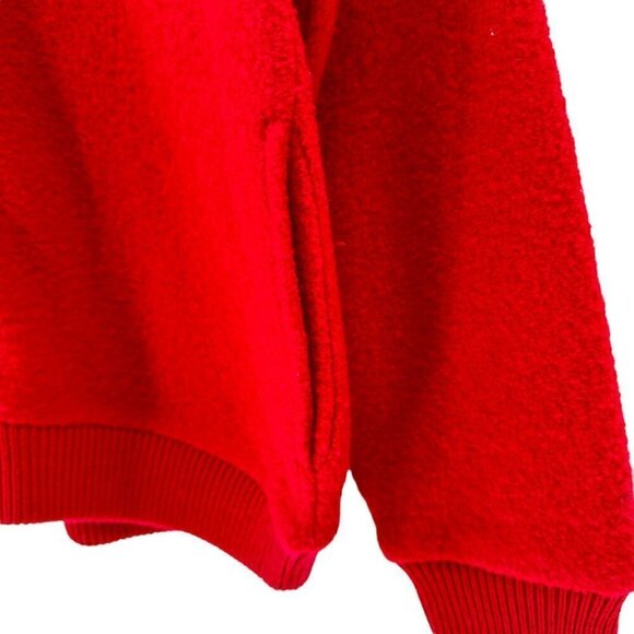 Georgia Bulldogs Coat Vintage Red 100% Wool Full Zip Pockets Game Day Women's LG - Picture 4 of 8
